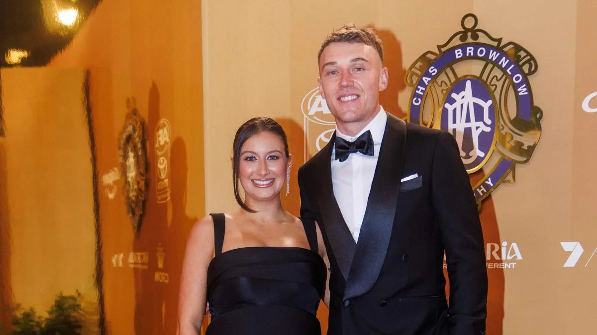 Brownlow Medal 2026: Carlton captain Patrick Cripps and wife Monique reveal due date for second child