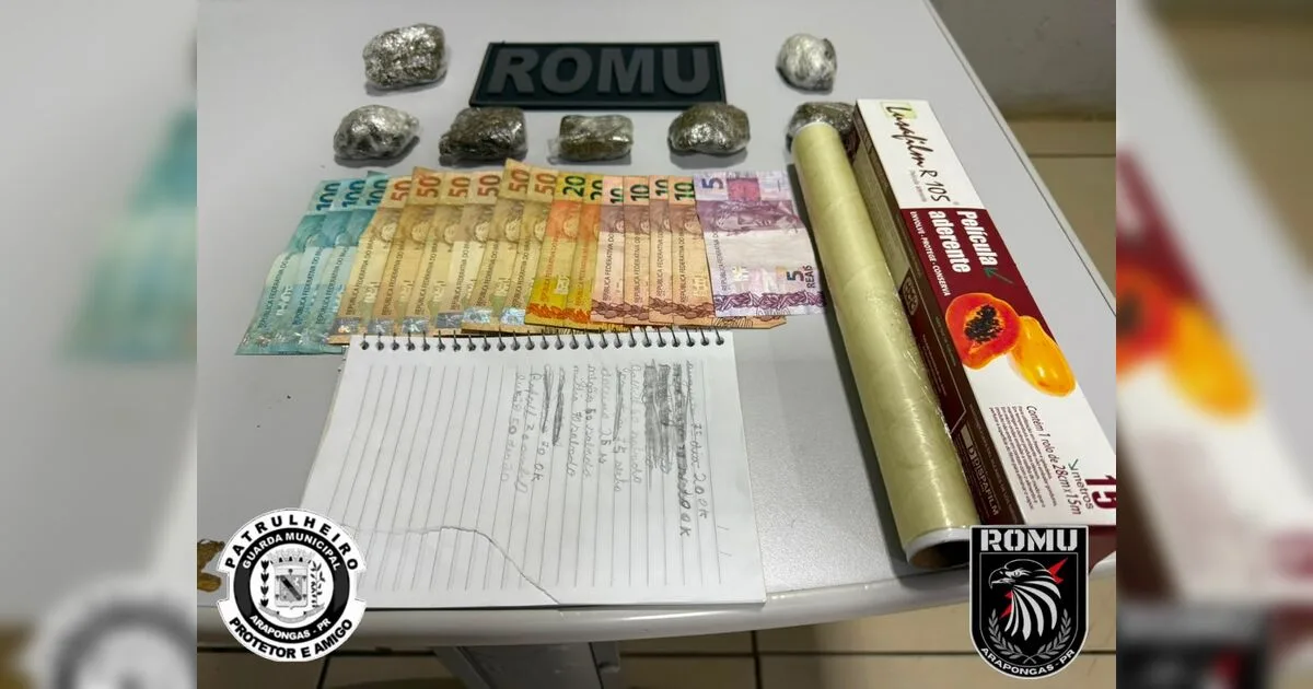 Homem tenta fugir da Guarda Municipal e acaba preso por tráfico em Arapongas