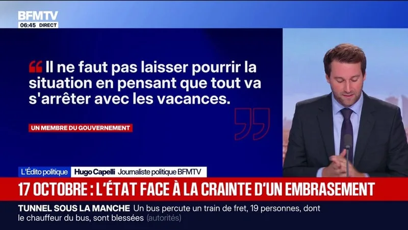 L'ÉDITO POLITIQUE - Manifestation du 17 octobre: l’État face à la crainte d’un embrasement