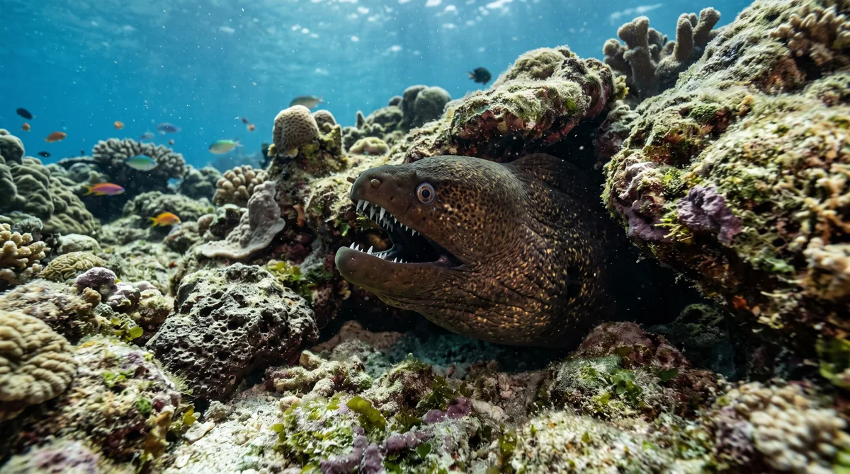 O monstro marinho que esconde uma segunda mandíbula na garganta para puxar suas presas vivas direto para o estômago