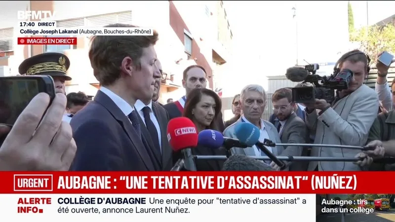 Tirs dans un collège à Aubagne: "On ne touche pas un professeur", réaffirme le ministre de l'Éducation nationale Édouard Geffray