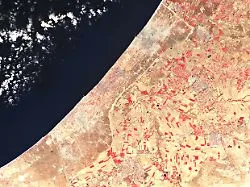 Trümmer, Nachschubwege, "gelbe Linie": So sieht der Gazastreifen von oben aus