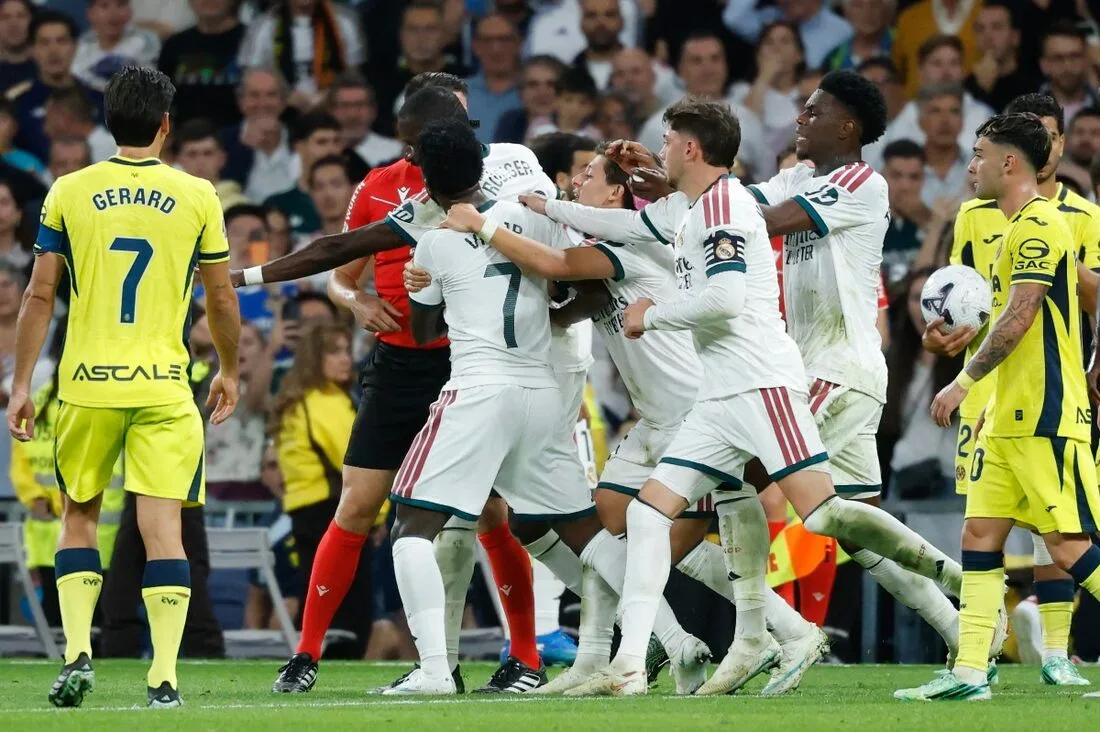 Vini Jr. pega gancho pesado e está suspenso no Real Madrid