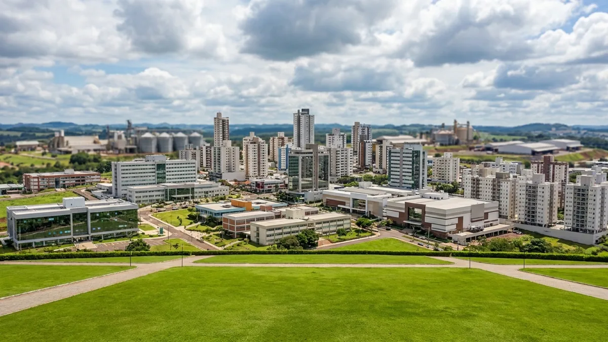 A capital brasileira da agroindústria: a cidade fora do litoral que lidera Saúde e Educação em Santa Catarina, subiu 47 posições entre as mais inteligentes do país e reúne 8.500 empresas ativas