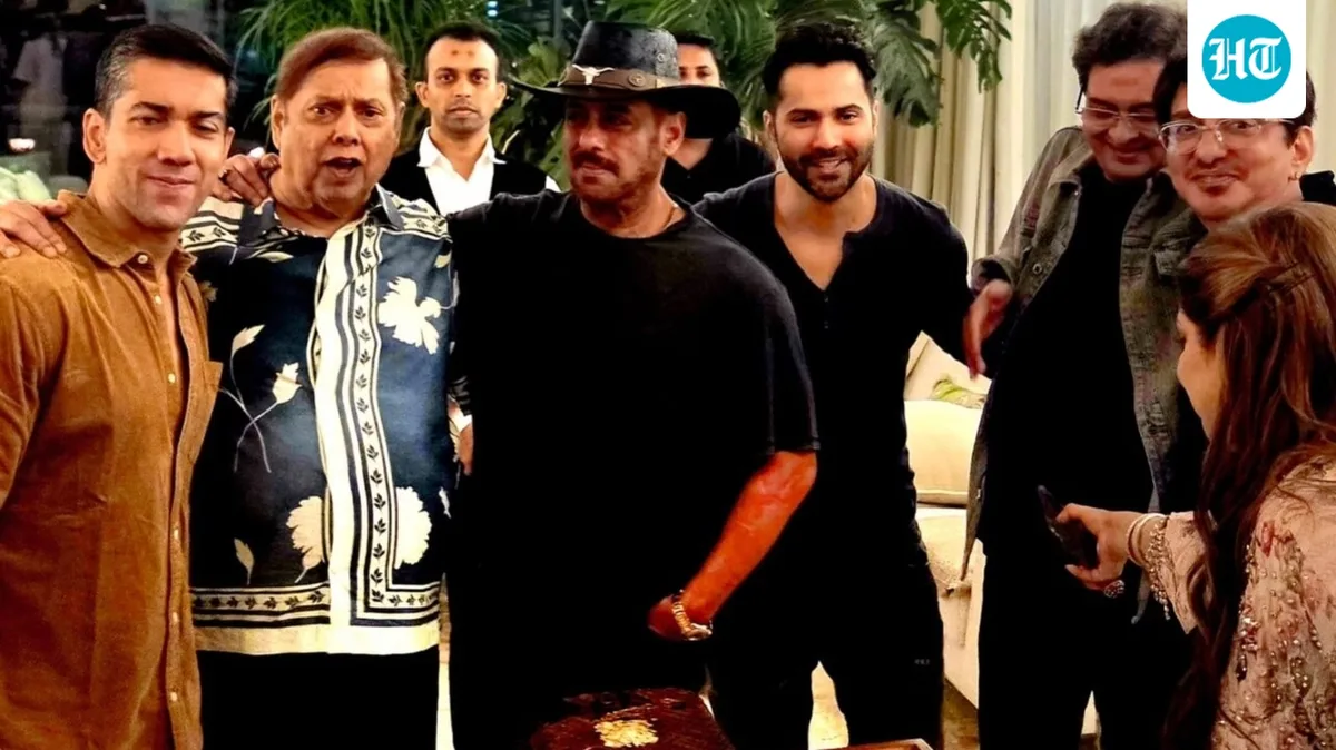 David Dhawan turns 75 in style with Salman Khan at intimate birthday bash, Varun Dhawan calls him ‘chillest dad’