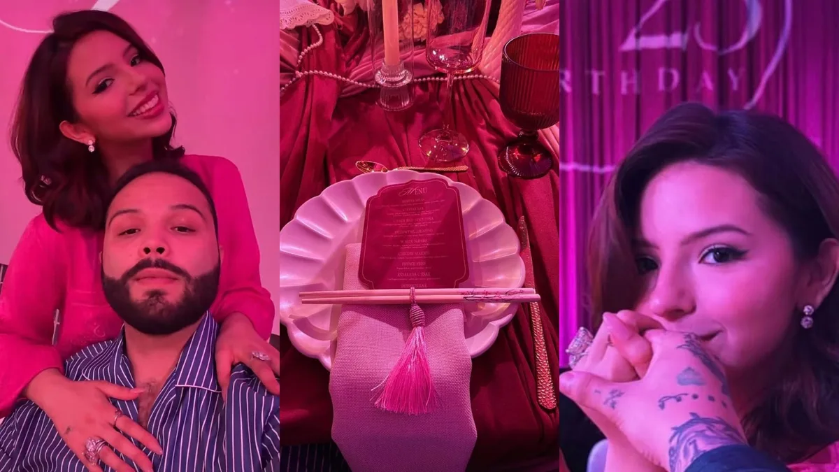 Con lujosa cena, así celebró Ángela Aguilar su cumpleaños 23: caviar, langosta y wagyu en el menú
