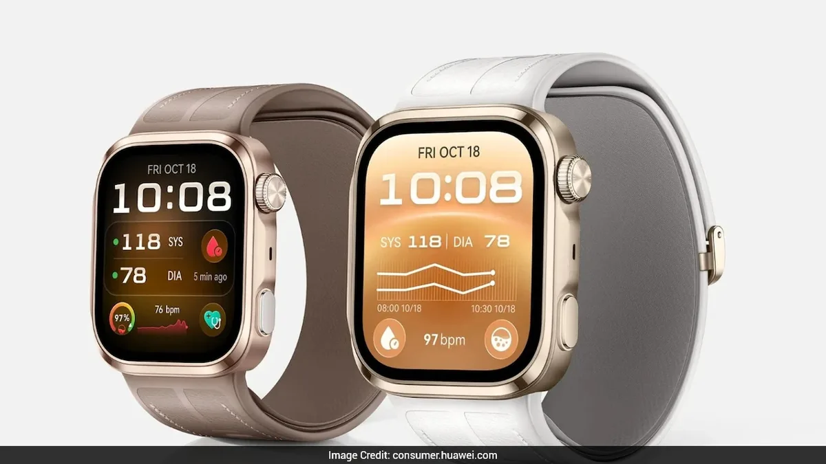 Huawei Launches Smartwatch With Inflatable Blood Pressure Cuff