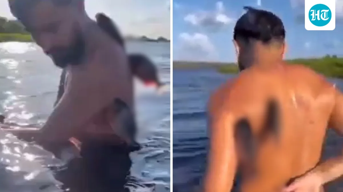 Man claims piranha attack left him missing piece of finger after viral video sparked fake claims