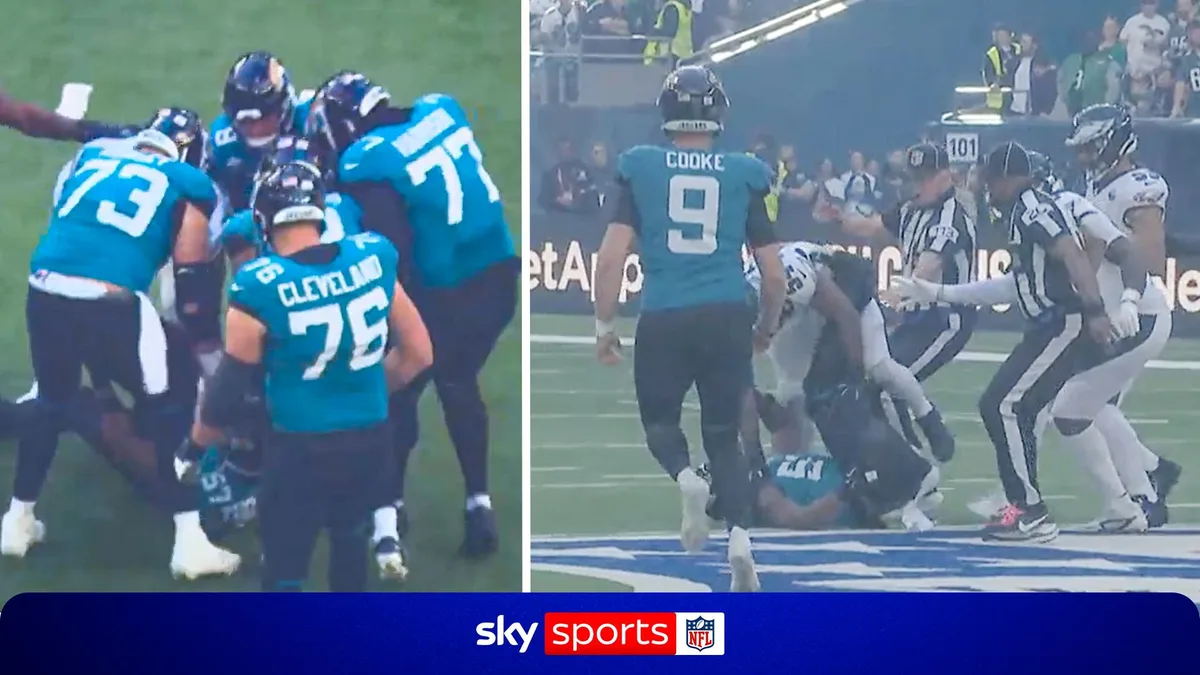 90-yard TD, four flags, a brawl and two ejections... all on the opening kickoff!
