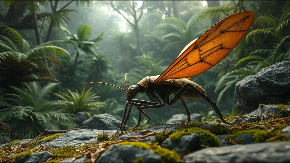 A 324-million-year-old fossil reveals an insect that lived between land and water
