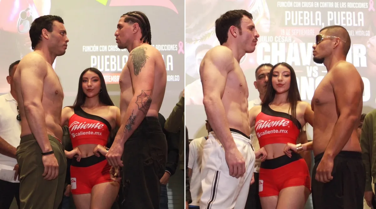 Julio César Chávez Jr. y Omar Chávez cumplen con excelencia en el pesaje y quieren recuperar la gloria del boxeo
