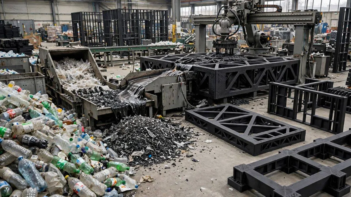MIT scientists developed a way to turn discarded plastic into strong building materials