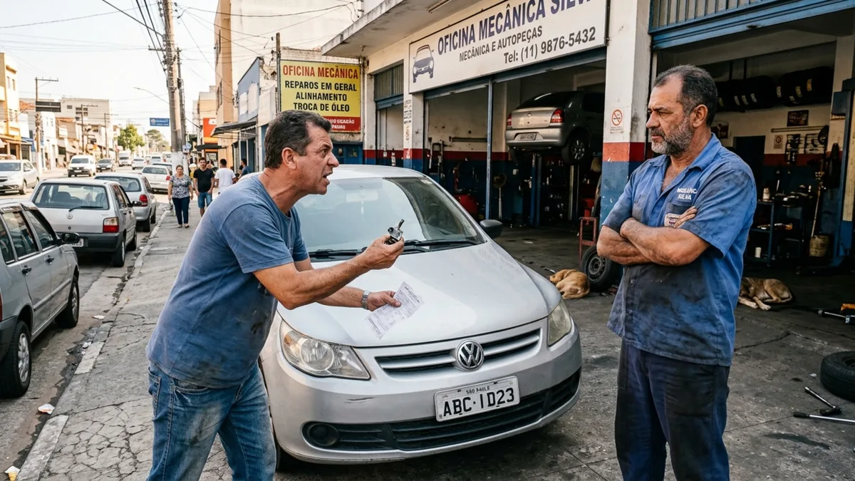 Mecânico troca correia preventiva antes de viagem e motorista fica parado na estrada poucos dias depois com peça recém-instalada rompida