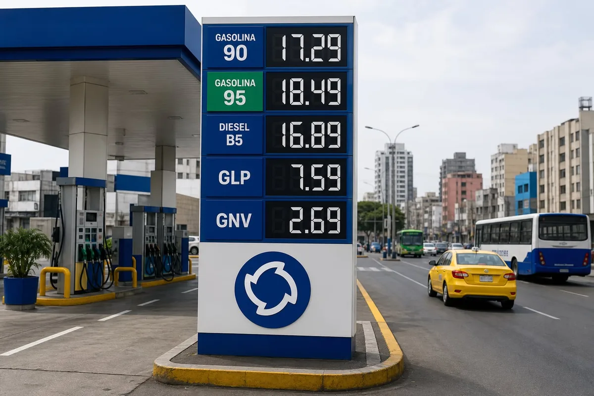 Precio del GNV, GLP, Diésel y gasolina en Perú para hoy, sábado 22 de agosto de 2026
