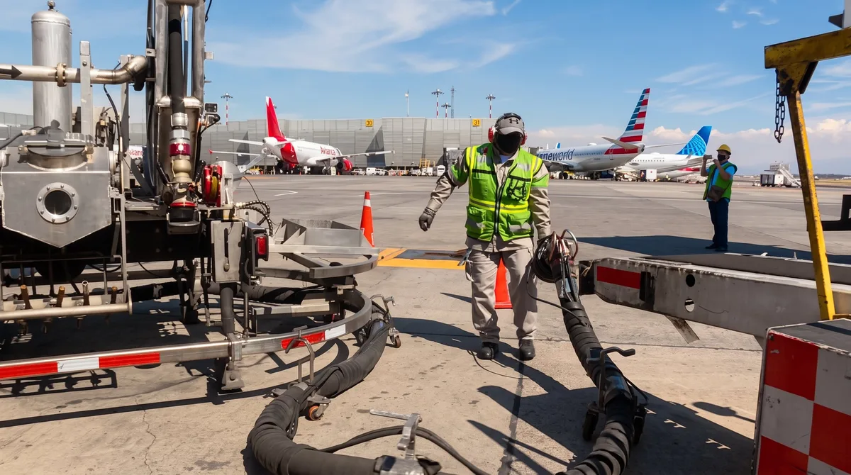 Así trabaja la red ASA para cargar de combustible los aviones que operan en México