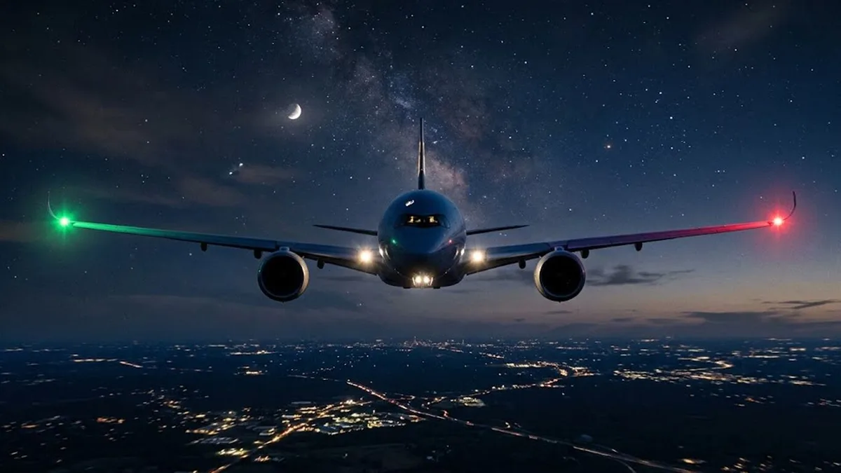 Por qué los aviones tienen luces rojas y verdes en las alas y qué indican