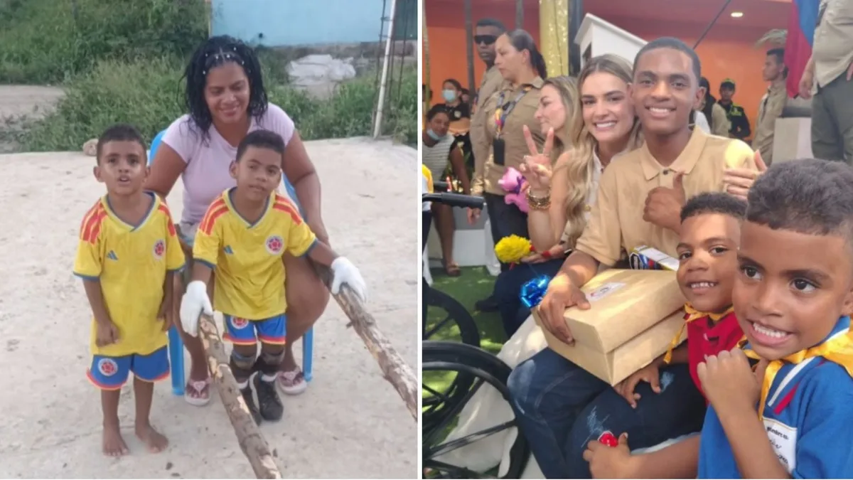 La primera dama, Ana Lucía Pineda, visitó a la familia del niño de 5 años con parálisis cerebral en Cartagena: “Miren dónde nos tiene Dios hoy”