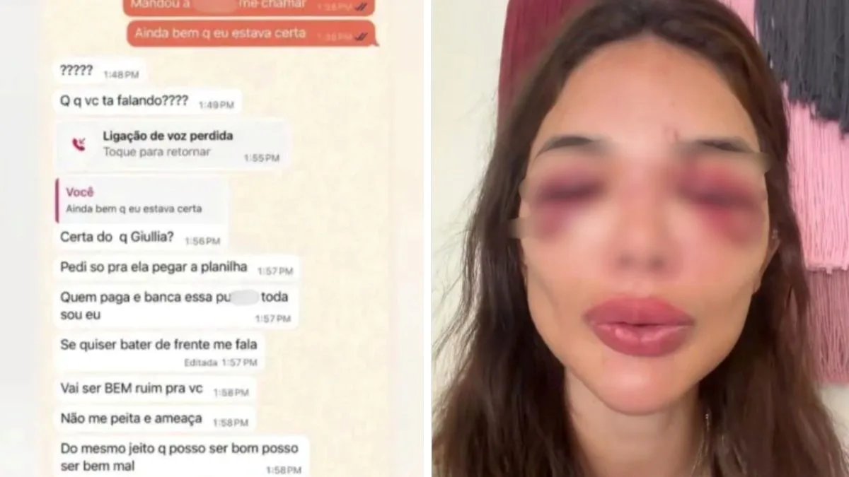 ‘Posso ser bem mau’: mensagens revelam ameaça de empresário preso após agredir esposa com taco de beisebol