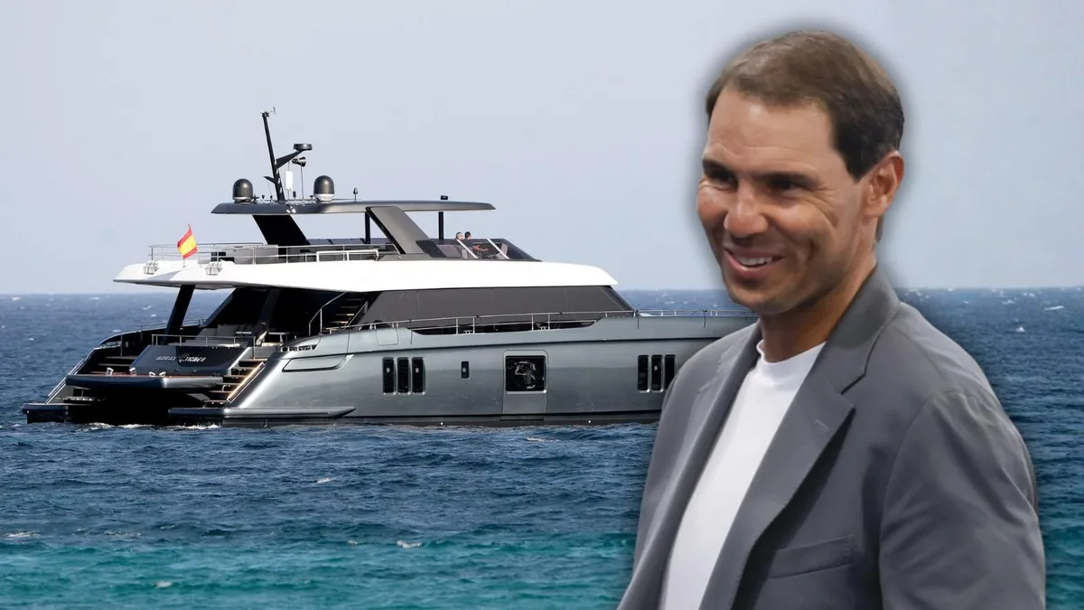 El palacio flotante de Rafa Nadal (40), un yate valorado en 5,5 millones: "Navegar me ayuda a restaurar la energía positiva"