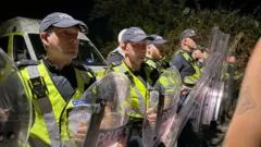 Man in court following anti-migrant protests