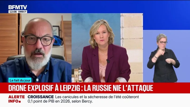 Drone explosif à Leipzig: la Russie nie et menace de riposter aux sanctions