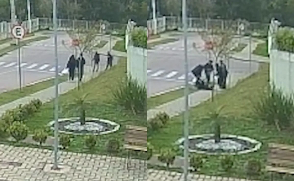 Bicuda no ladrão! Jovem chuta suspeito durante assalto ao perceber que arma era falsa na Grande Curitiba; vídeo