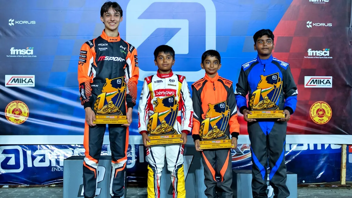 Kairav Roberson, Rehan Khan Rasheed Win Titles At IAME Series India 2026