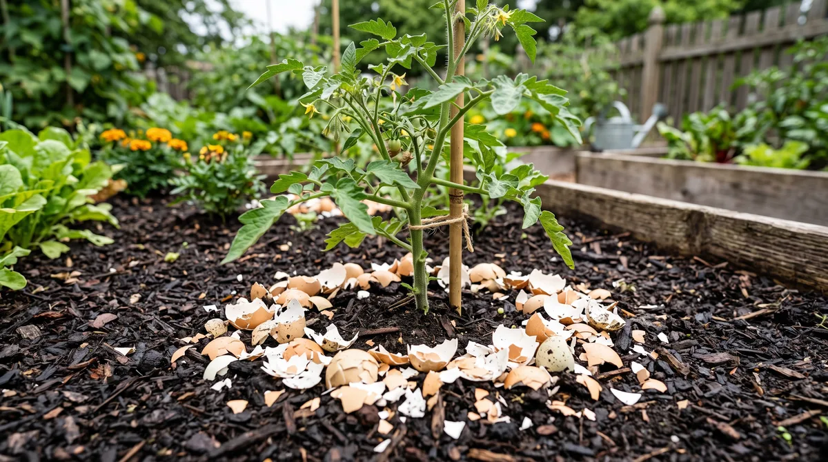 Seu jardim ficará livre de lesmas e caracóis na época de chuva se você espalhar cascas de ovo trituradas ao redor dos caules mais sensíveis