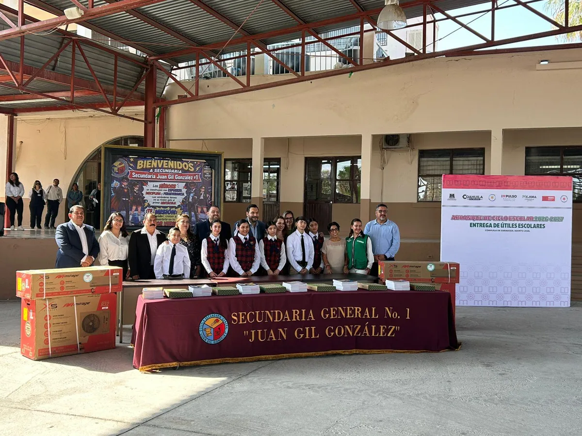 Inicia ciclo escolar 2026-2027 con apoyos para estudiantes y escuelas en Monclova, Coahuila