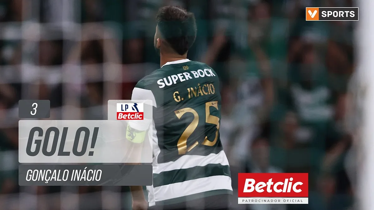 Veja o golo de Gonçalo Inácio aos 3 minutos