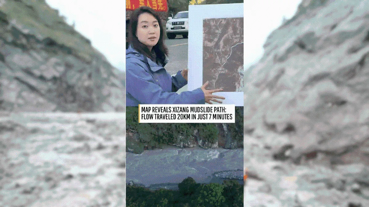 Map reveals Nepal mudslide's deadly path: 20km swallowed in 7 minutes