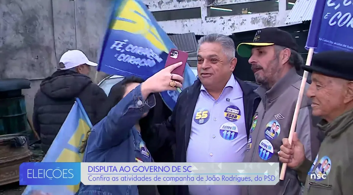 Eleições 2026 em SC: João Rodrigues participa de caminhada e bandeiraço em São Joaquim, na Serra