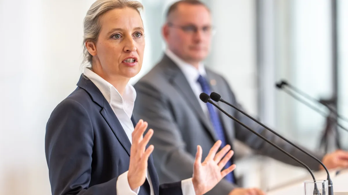 F.A.Z. PODCAST FÜR DEUTSCHLAND: Deutschland 2033: Buchautor Bender über eine AfD-Kanzlerin Weidel
