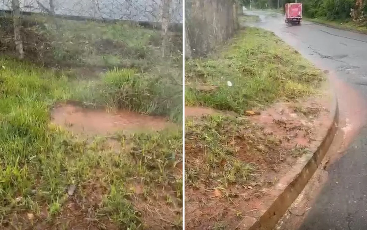 VÍDEO: 'água fervendo' brotando do chão chama a atenção em Caldas Novas: 'Olha a fumaça'