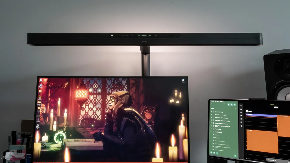 BenQ's first dual-monitor desk lamp will give your screens a glow up