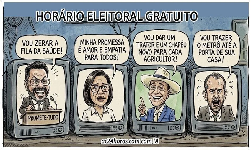 É hora rir…