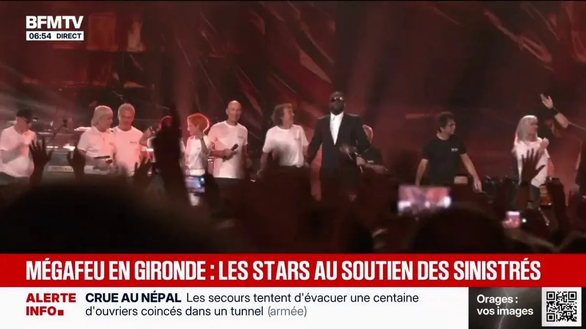 Incendies: Gims, Zazie et Pascal Obispo réunis à Bordeaux pour un grand concert caritatif