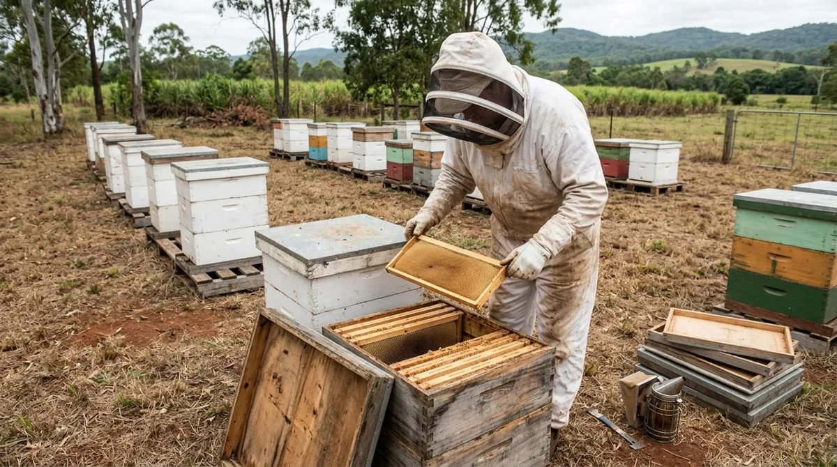 Oito centenas de milhares de abelhas sumiram sem levar o mel: ladrões desmontaram colmeias australianas de um jeito que quase não deixava sinais