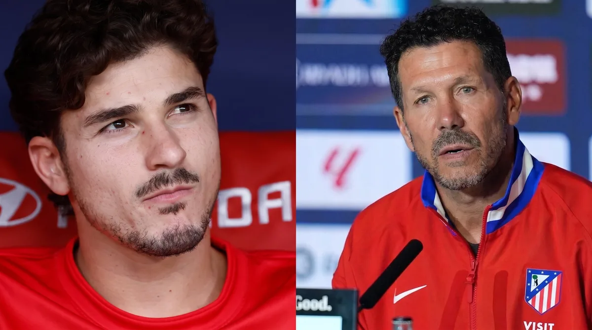 El enojo de Simeone en conferencia por las preguntas sobre los silbidos que recibió Julián Álvarez: “No estoy para dar consejos”