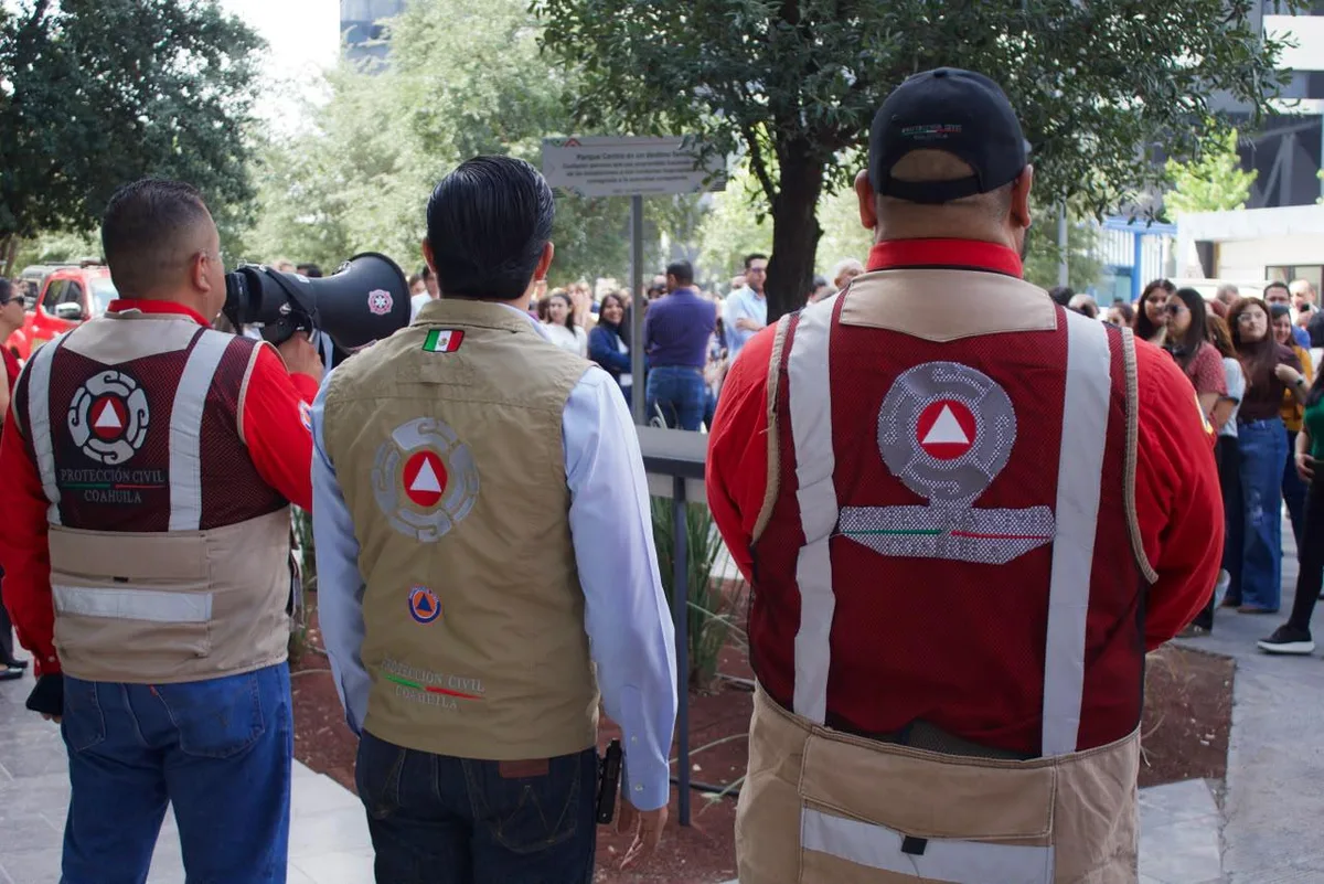 Participan 109 mil personas en simulacro nacional en Coahuila