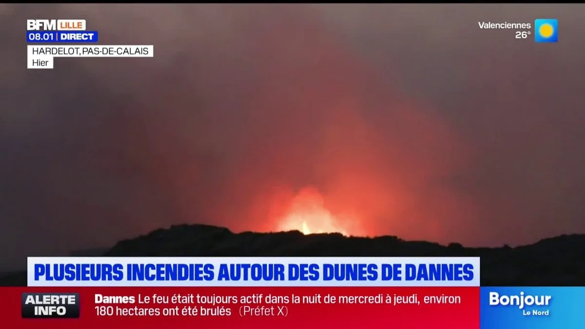 Mercredi après-midi, plusieurs départs de feu entre Hardelot et le Touquet. Une maison détruite