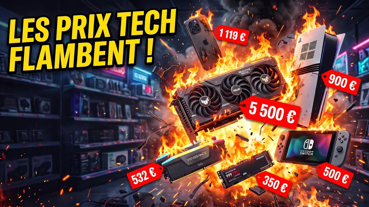 GeForce RTX 5090 à 5 500€, 32 Go DDR5 à 500€, iPhone 17 à +15%... L'effrayante flambée des prix qui frappe PC, consoles et smartphones