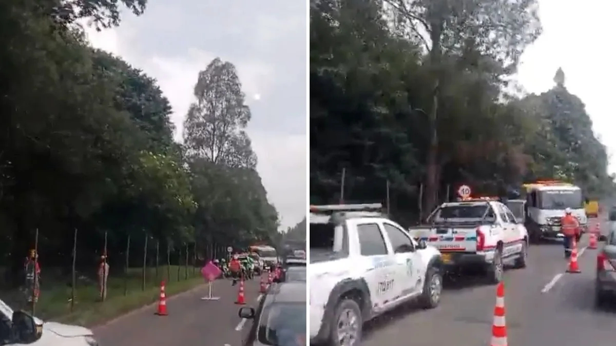 Accidente en la Autopista Norte paraliza salida de Bogotá hacia Chía