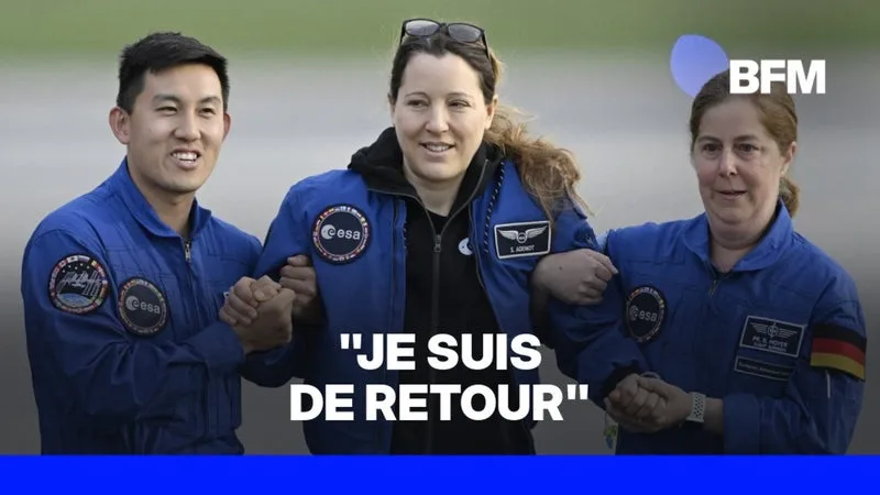 "Une formidable aventure": les premiers mots de Sophie Adenot après son retour sur Terre