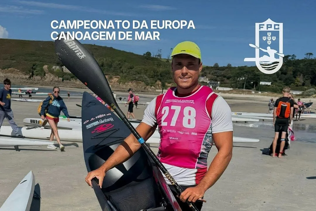 Bernardo Pereira e Constança Frazão campeões europeus de canoagem de mar
