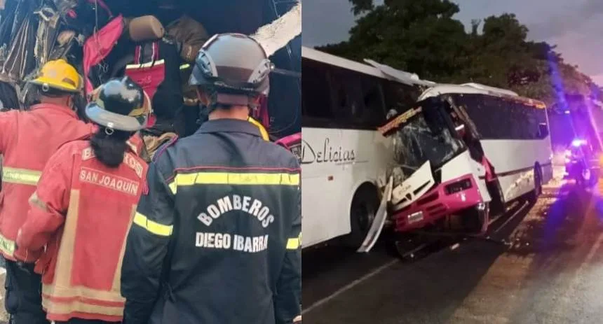 EN FOTOS: Encava chocó en la Autopista Regional del Centro contra autobús accidentado, hay tres muertos