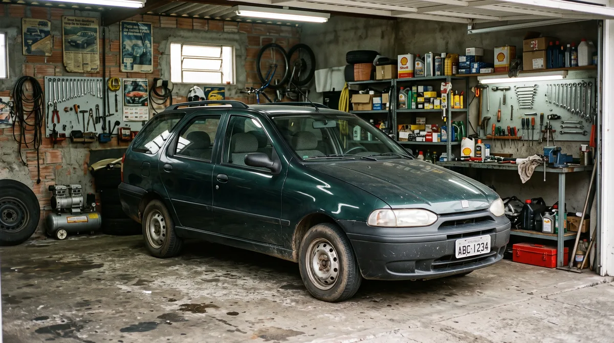 Este brasileiro restaurou seu Palio Weekend 1998 na garagem de casa em uma transformação inacreditável com bastante zelo e esforço