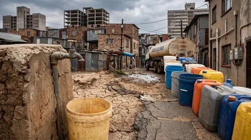 Leaking pipes, broken pumps and tankers define SA’s water crisis