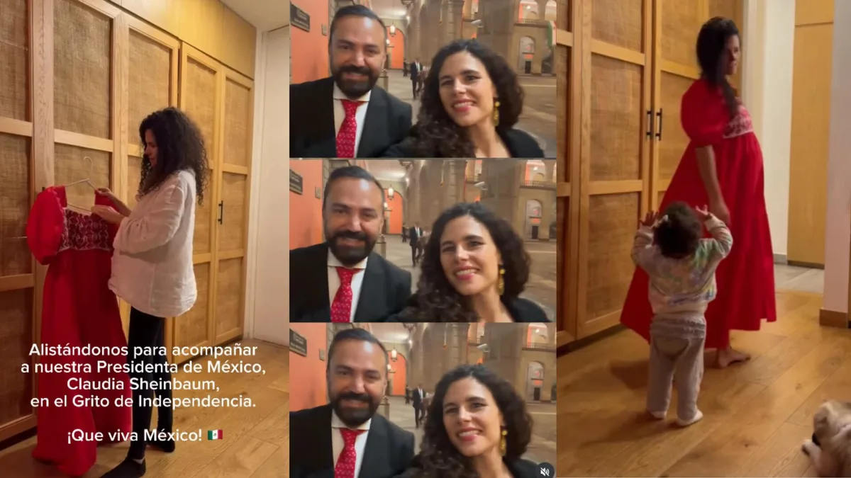 Luisa María Alcalde comparte privado momento previo al Grito de Independencia de Claudia Sheinbaum