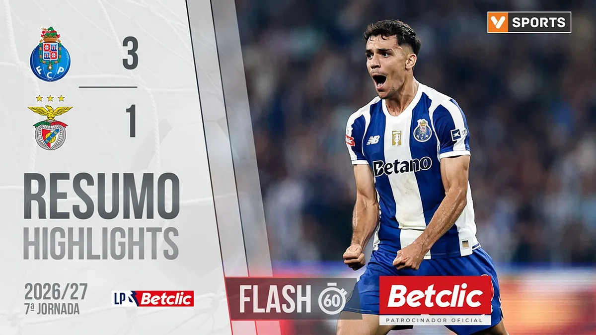 Liga Portugal (7ªJ): Resumo FC Porto 3-1 Benfica